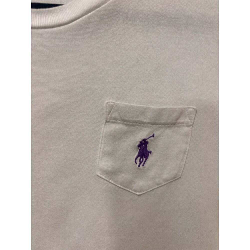 VINTAGE POLO RALPH LAUREN WHITE POCKET TEE SHIRT 1990S xl - Picture 6 of 12